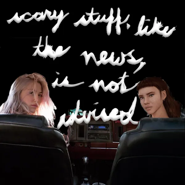 scary stuff, like the news, is not advised